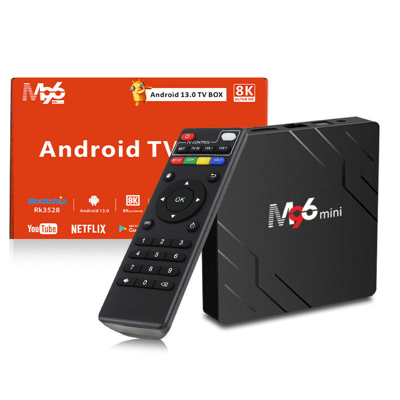 Устойчивый смарт-телевизор M96 Mini H.265 4K 75fps 10 бит 2.4G 5G BT5.0WIFI6