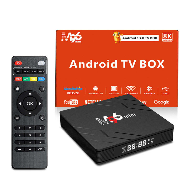 HDMI 2.1 Smart Media Box Прочный, портативный Android TV Box Для смарт-телевизора