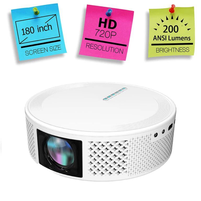 LED портативный проектор T269 Full HD Легкое расстояние проекции 1,2 м - 3,6 м