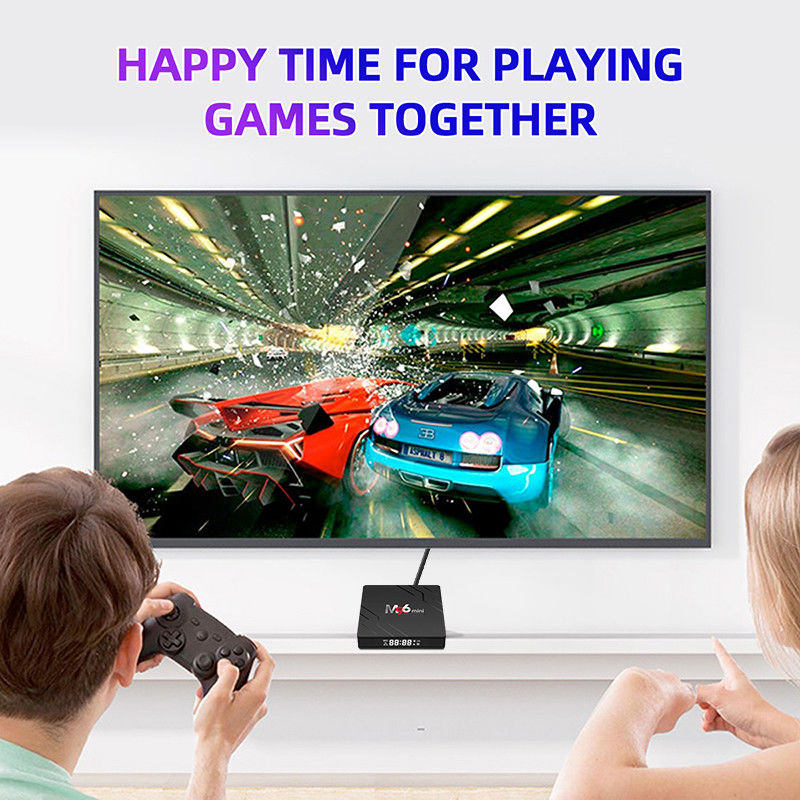 4K 75fps 10 Bit Smart TV Box M96 Mini с видеодекодером H.265 4GB DDR4 RAM