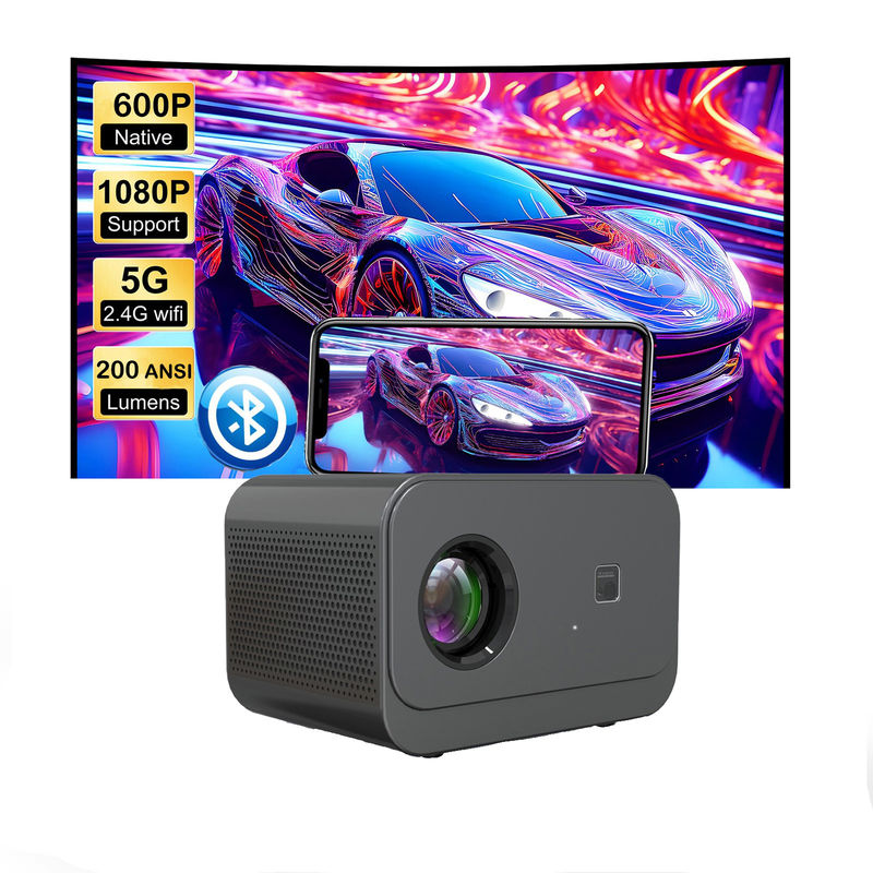 1024*600P Новый продукт Электрический фокус LED+LCD HDMI проектор 200 люмен для дома