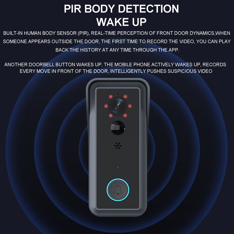Домашняя безопасность Беспроводное Звонок Звонок Видео Умный Wi-Fi Звонок С Камерой 1080P Интерком Беспроводное Звонок