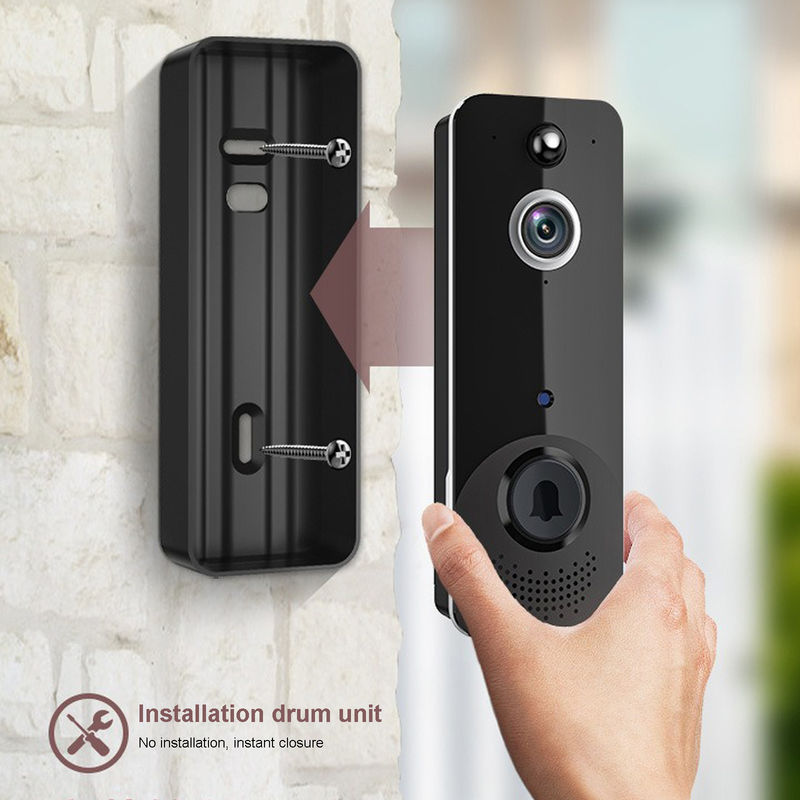 M8 Black Smart Wireless Doorbell 720P Camera Smart AppDoor Bell Security Ring Дверный звонок для дома