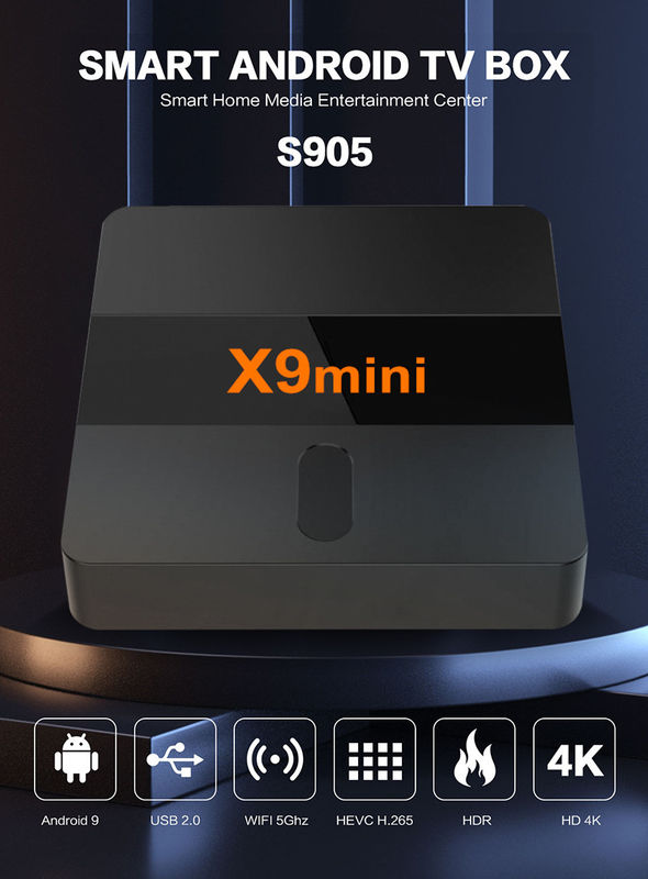Новый Android TV Box Android 9 ATV WIFI BT4.X 1G/8G Лучшая цена Atv Box X9mini с голосовым пультом