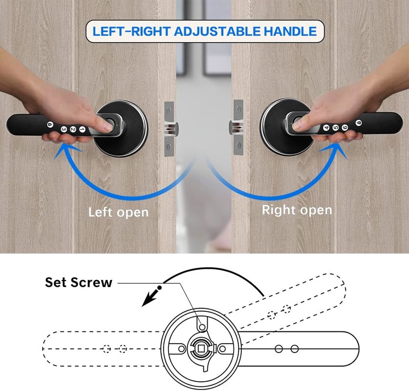 Полированная отделка Smart Door Lock 5.67 X 2.91 X 0.2 дюймов Android контроллер