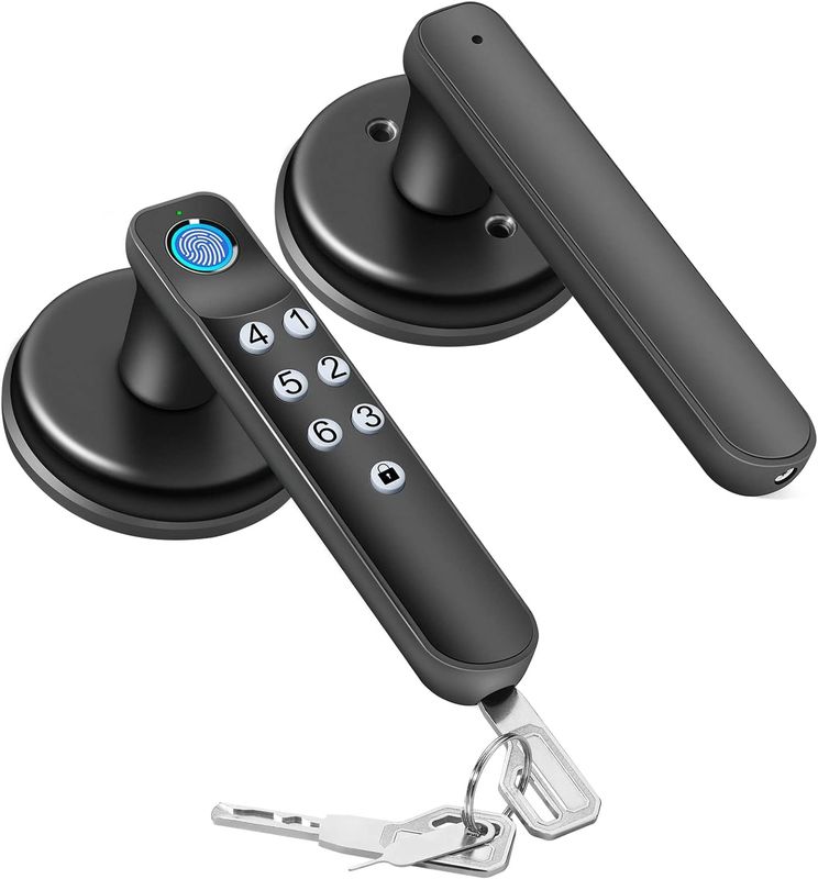 Полированная отделка Smart Door Lock 5.67 X 2.91 X 0.2 дюймов Android контроллер